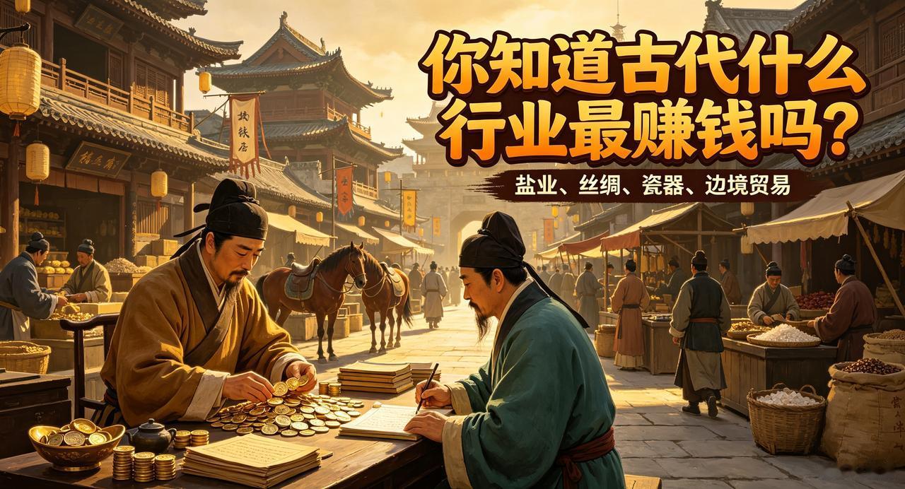 很多人以为古代最赚钱的是农业，其实农业看天吃饭，收益并不稳定。也有人觉得是做官，