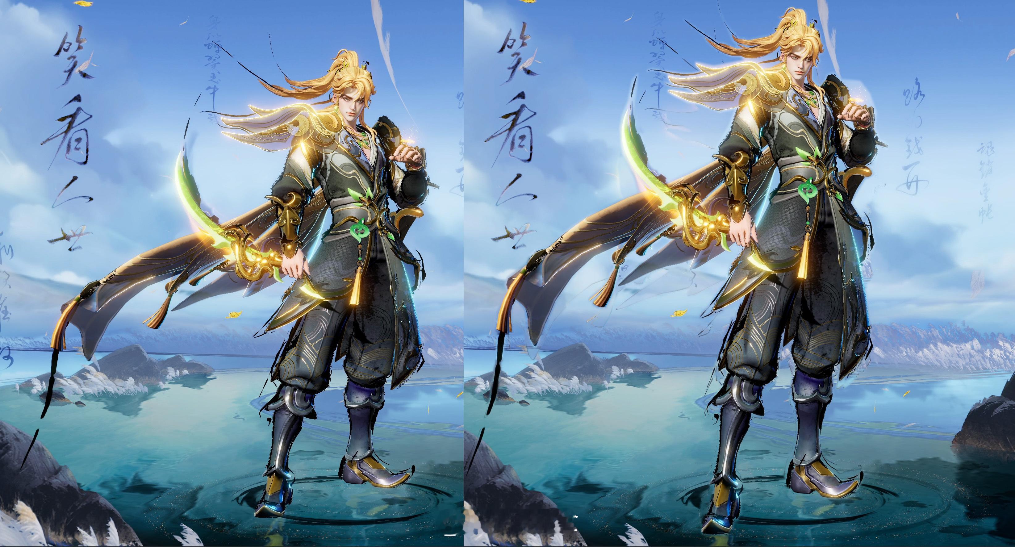 拉高了一下，这样才是玉城王子嘛！#王者水墨武侠皮肤##暃埋骨线水墨皮肤##王者荣