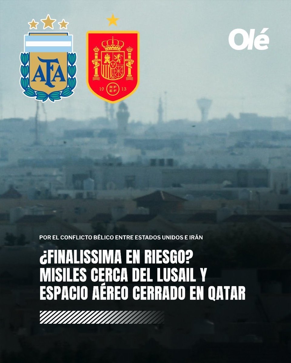 🚨Olé  欧美杯的命运取决于卡塔尔未来几小时内的安全局势发展。欧美杯西班牙v