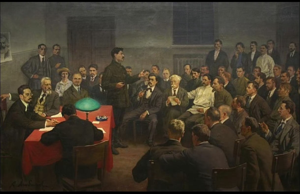 🔴 1917年8月8日（俄历7月26日），俄国社会民主工党（布尔什维克）第六次