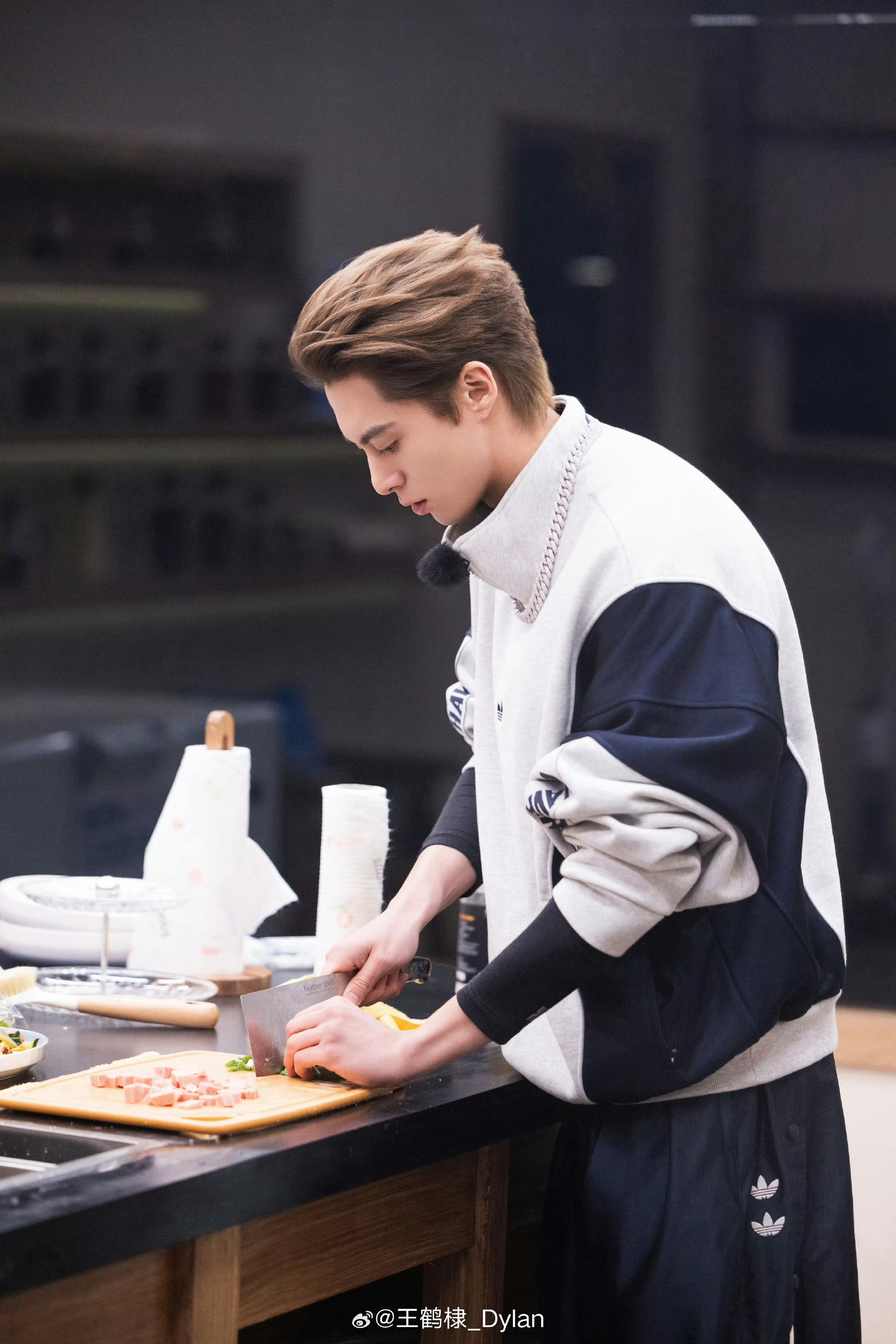 白鹿直拍视角下王鹤棣刀工 王鹤棣做的蛋炒饭，看起来就很好吃！王鹤棣说薯片炒饭一绝