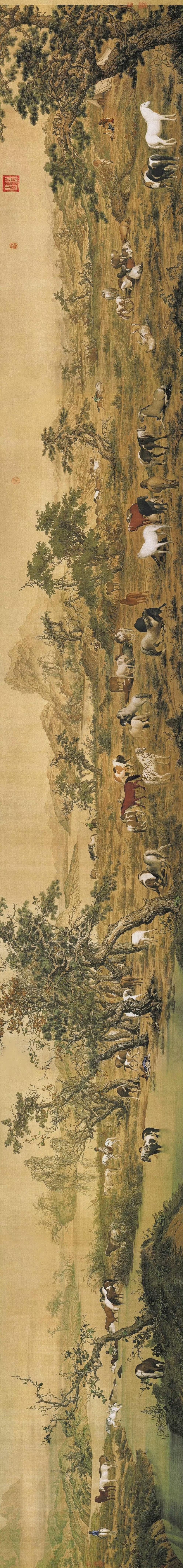 【感悟古语:《说苑·建本》摘|赏画:清·郎世宁·中国传世十大名画之一《百骏图》】