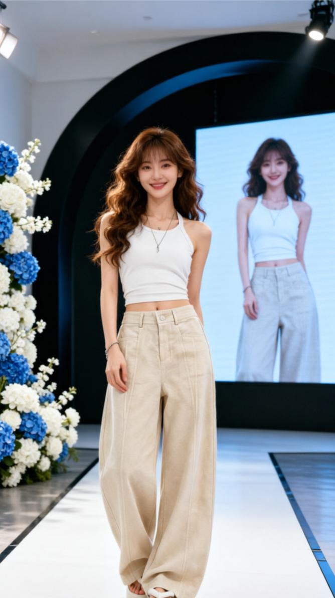 基础款就不要再搭基础款了 穿搭灵感制造机 2026女装趋势 模特走秀宽腿裤 挑战