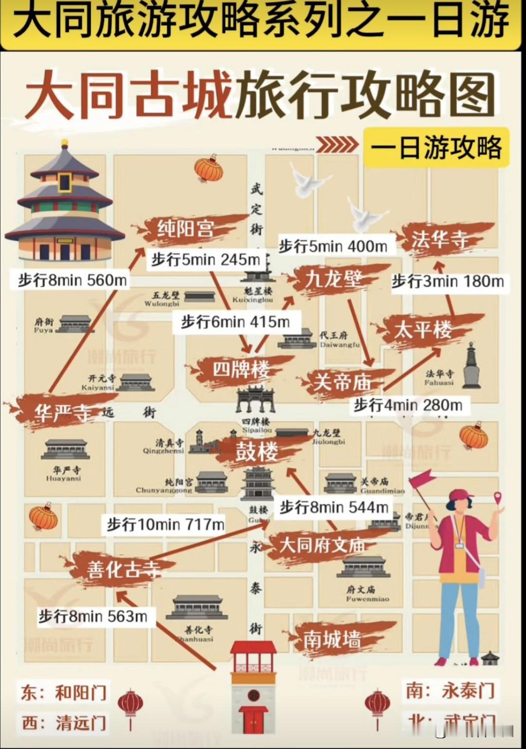 五一大同古城“步行一日游”攻略走红，轻松打卡千年古韵
 假期将至，攻略以步行串联