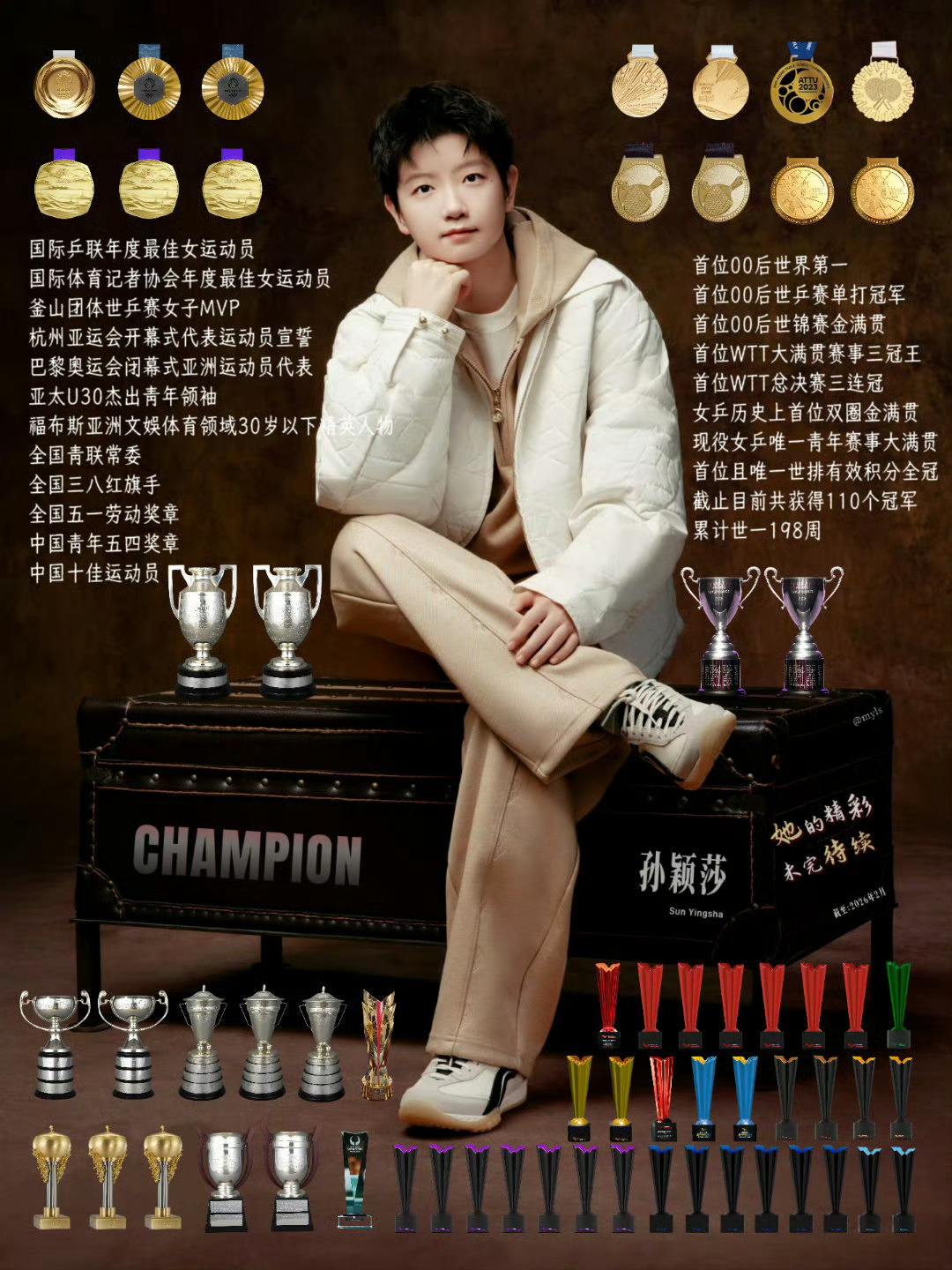 逼出最强孙颖莎的高达才17岁17岁的汉娜·高达，确实给孙颖莎制造了巨大麻烦。能把