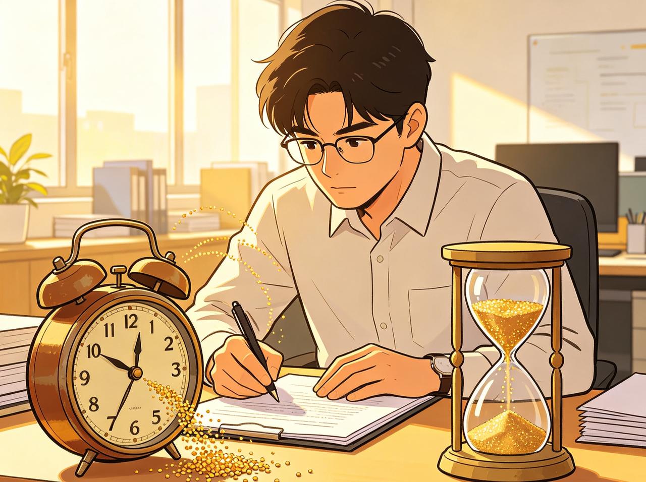 江湖怪谈•荒诞志174《闹钟里的时间商人》

社畜小李总抱怨时间不够用，梦想能买