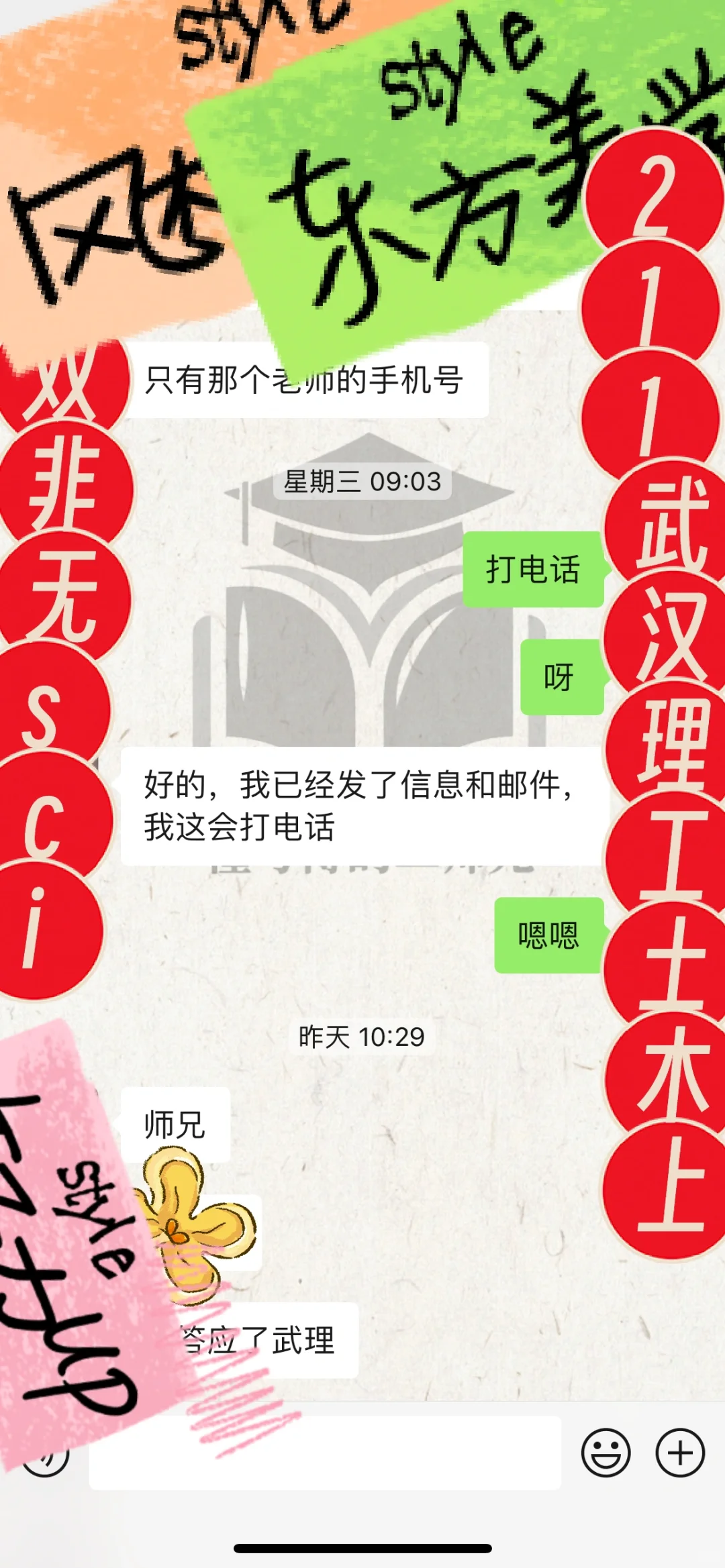 本硕双非无SCI 211武汉理工土木上岸咯