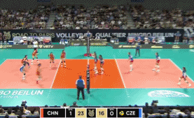 李盈莹重炮+防守，帮助中国女排25-16第二局胜捷克
北京时间9月19日，巴黎奥
