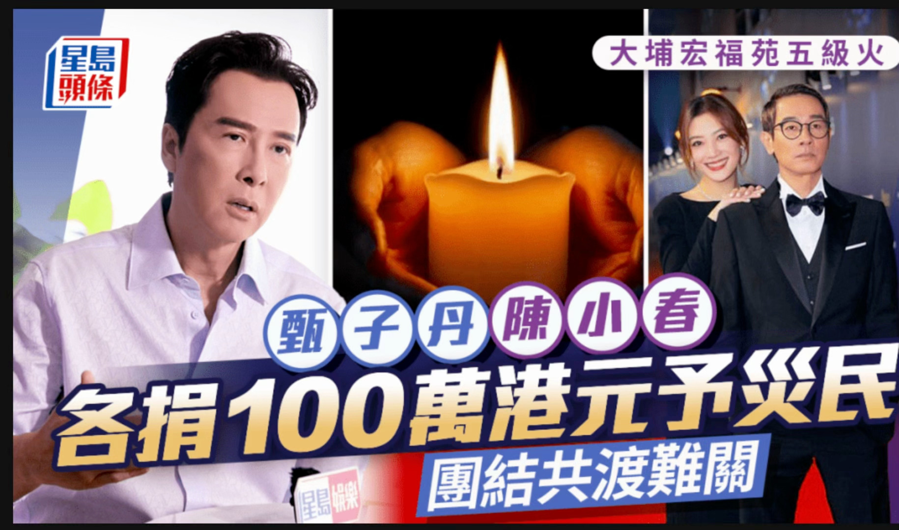 甄子丹等人向香港捐款100万 甄子丹和陈小春应采儿也捐款了。感谢爱心，一起共渡难