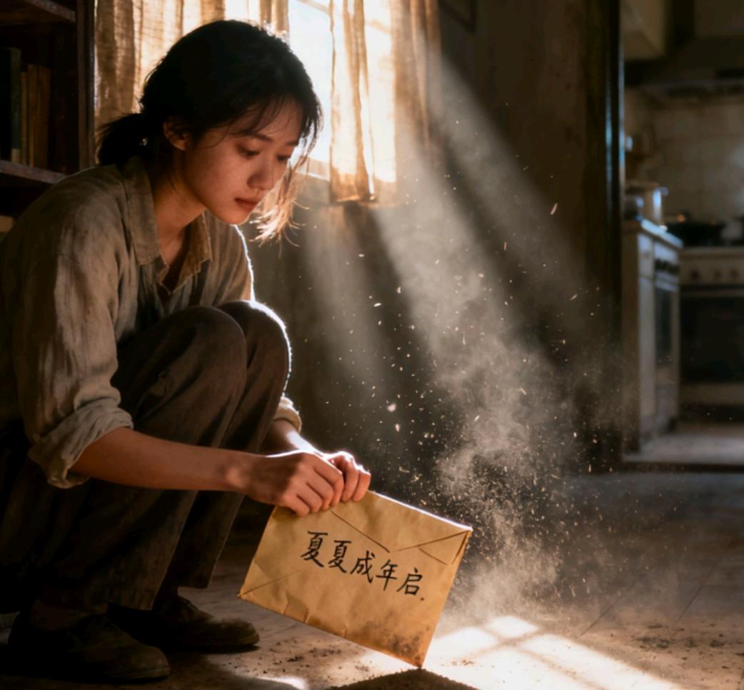 林夏整理父亲遗物时，在旧书柜角落摸到个磨毛的牛皮信封，封皮是父亲的字迹：“夏夏成