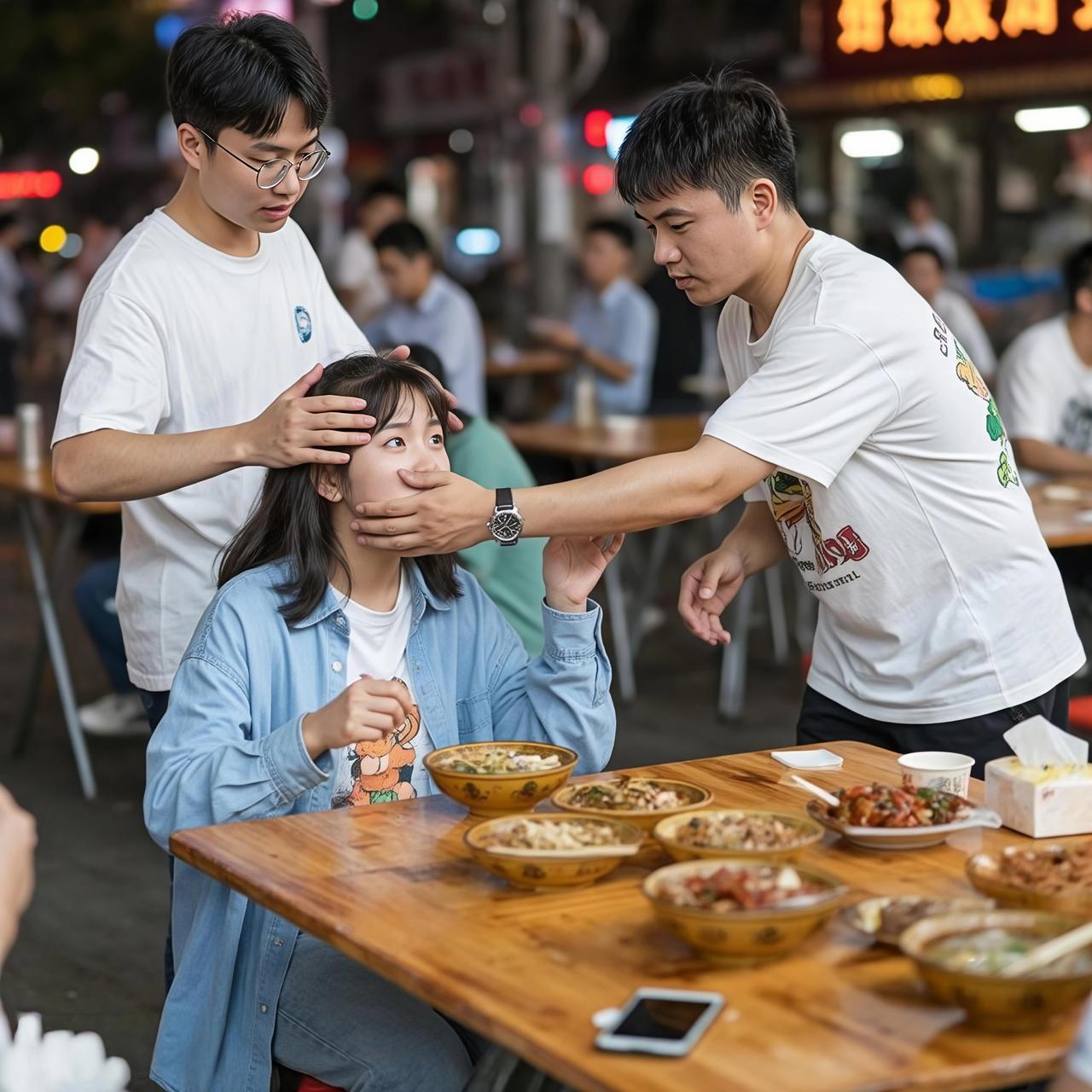 🔥南昌夜宵店“摸头事件”反转曝光！34岁男子伸手一刻，噩梦开始了…

---