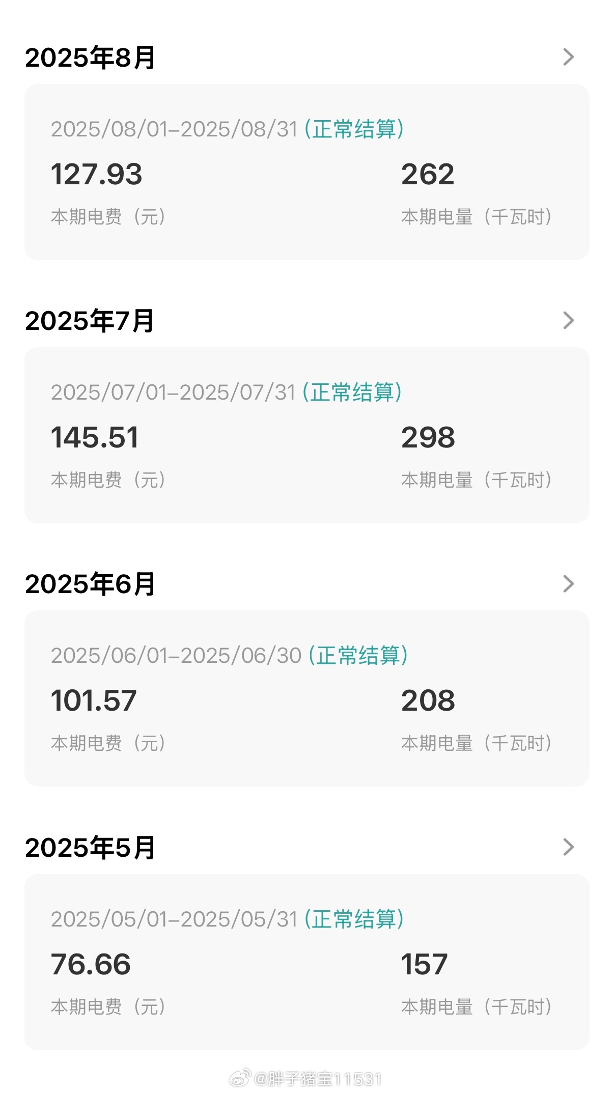 中央空调才是电费刺客没觉得，还觉得省电呢，6-8是开空调，7月最热长开，也就是比