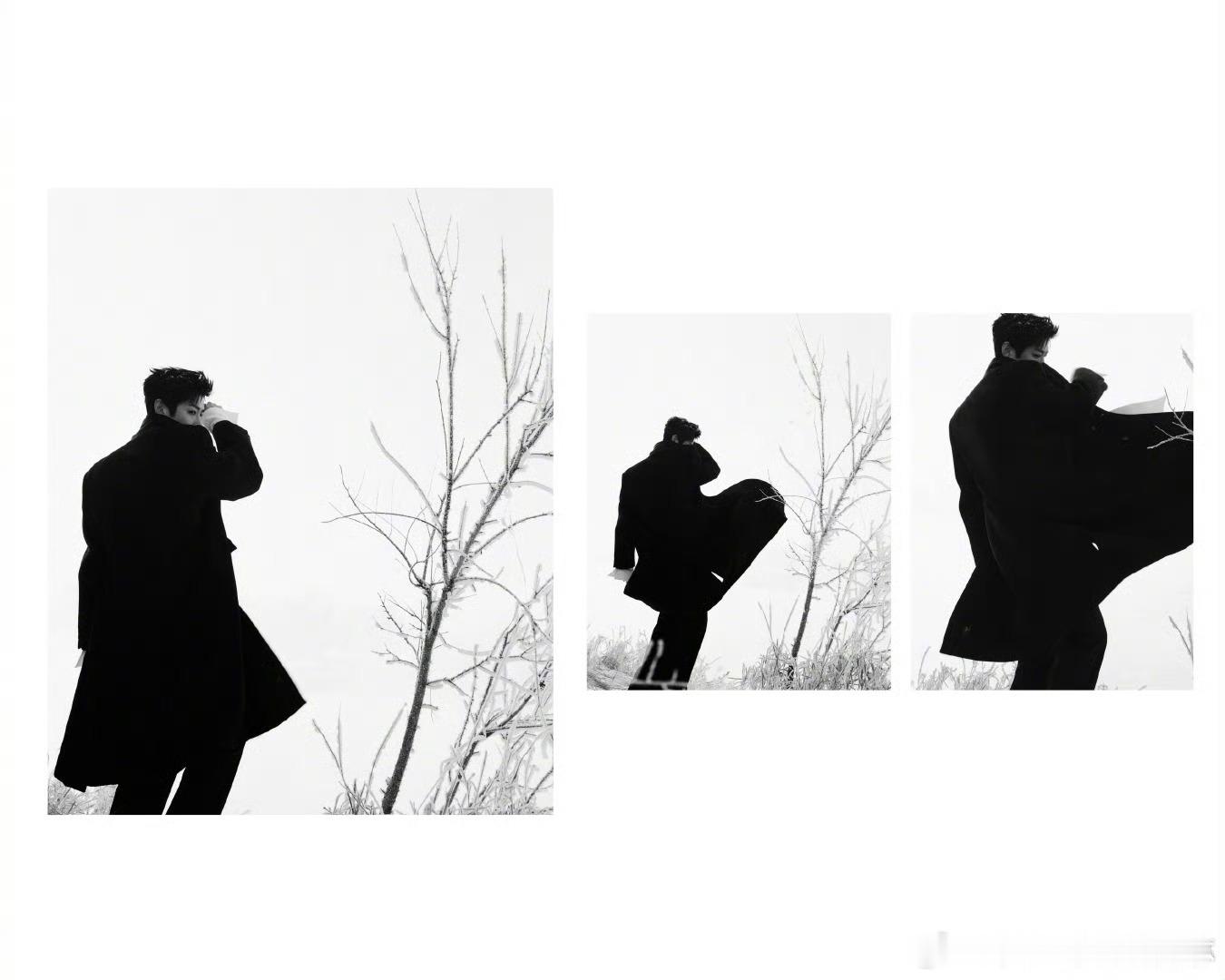 白敬亭在吉林拍出发图白敬亭雾凇出发图也吃 