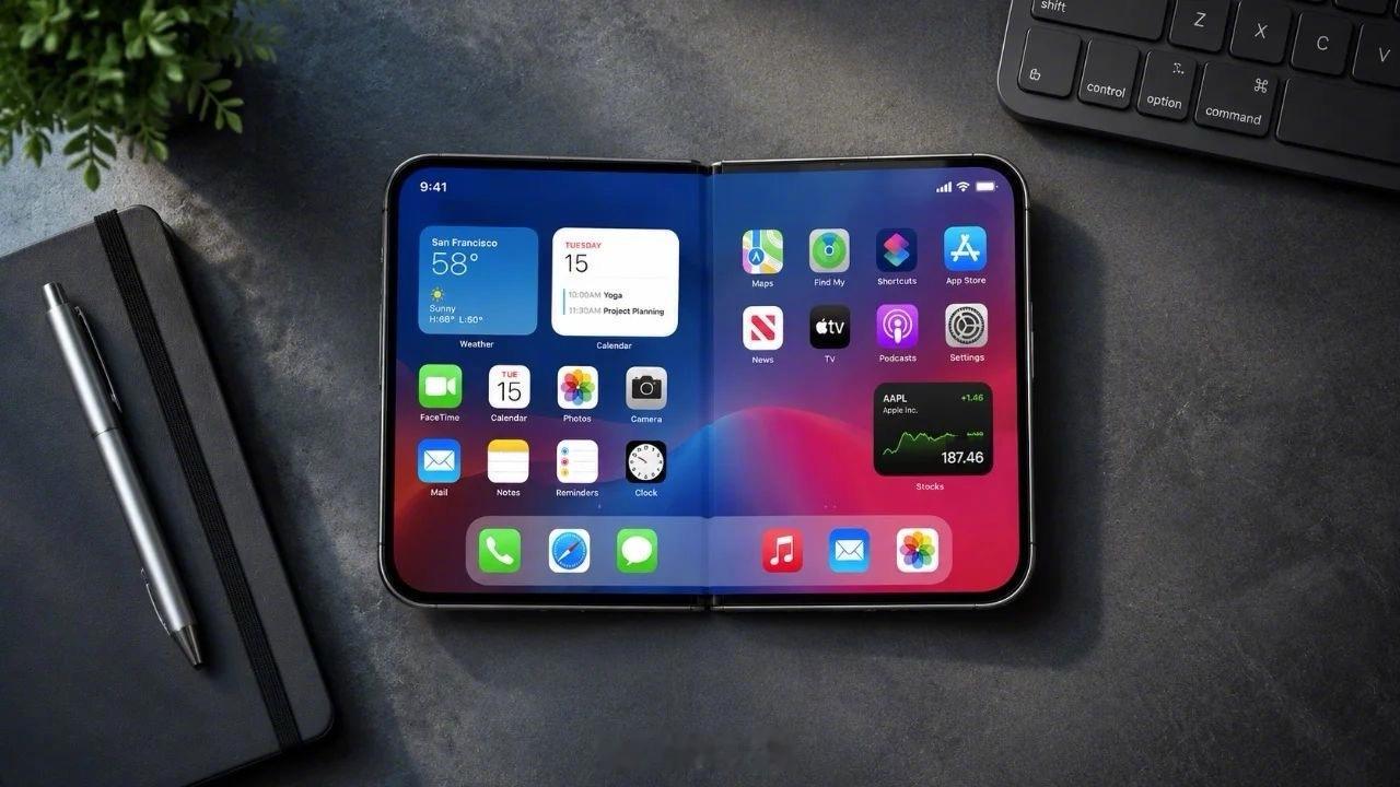 曝iPhone折叠屏攻克“无折痕”失败！表现接近三星 ​​​