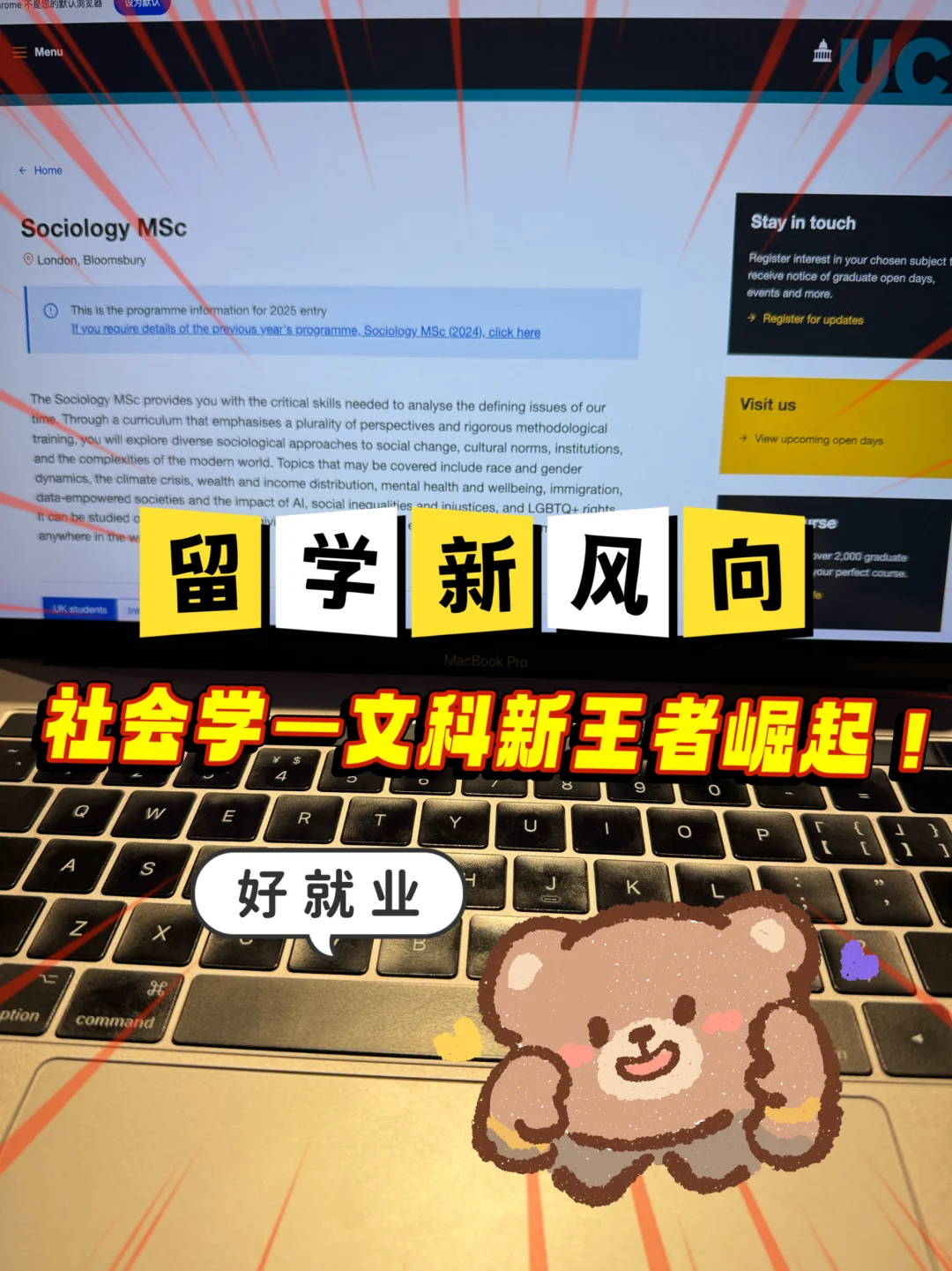 留学新风向🔥社会学文科新王者崛起‼️