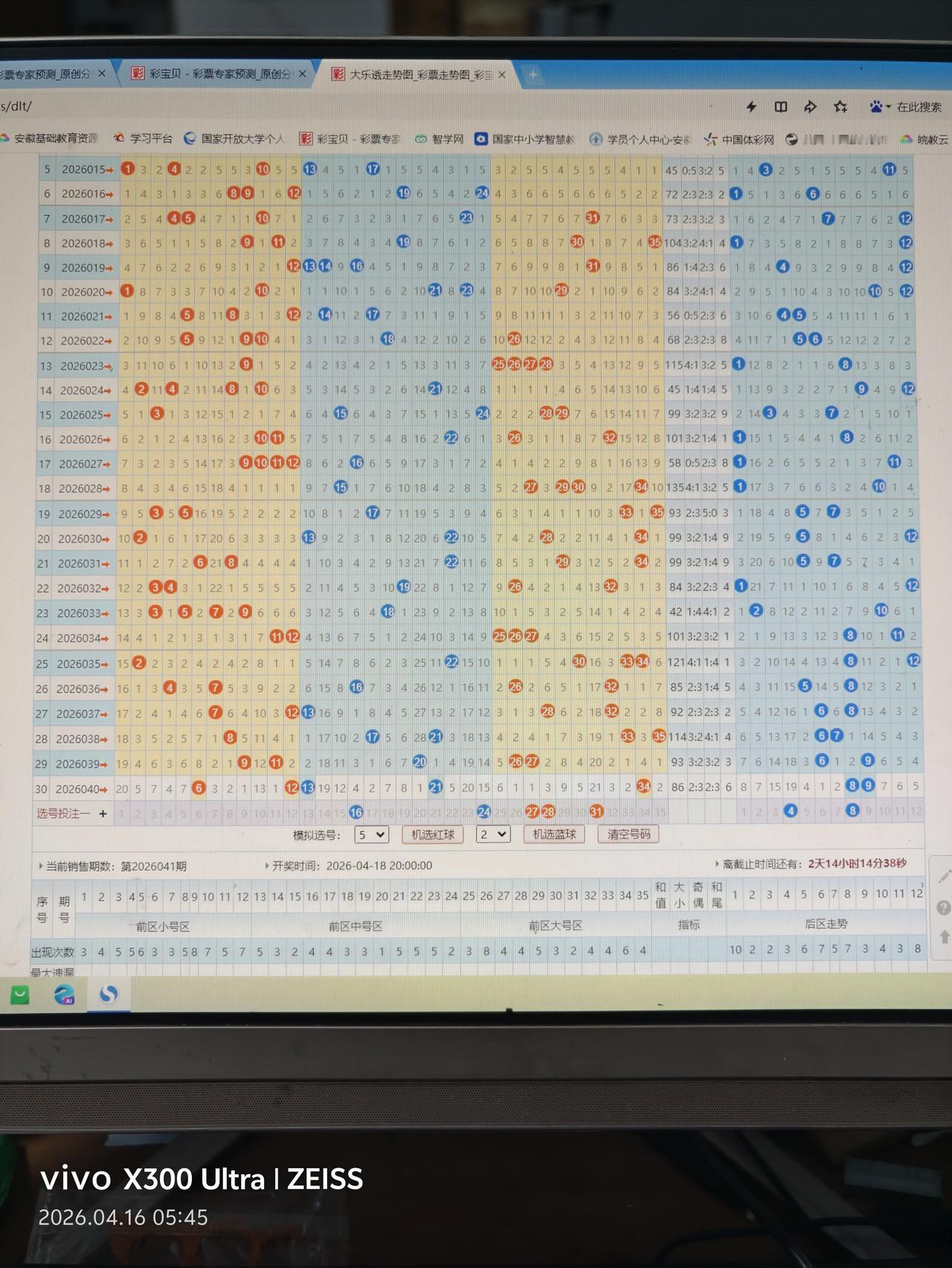 大乐透26041期
16  24  27  28  31  +04   08
