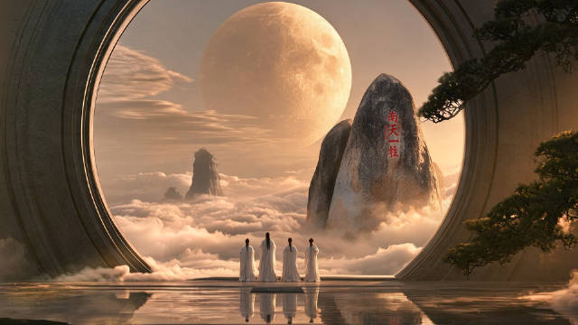 🌊三亚版云顶天宫
🌄云雾漫卷，一眼入仙境
🏮月满人间共团圆，良辰皆安康
#中秋节##东方美学##中式