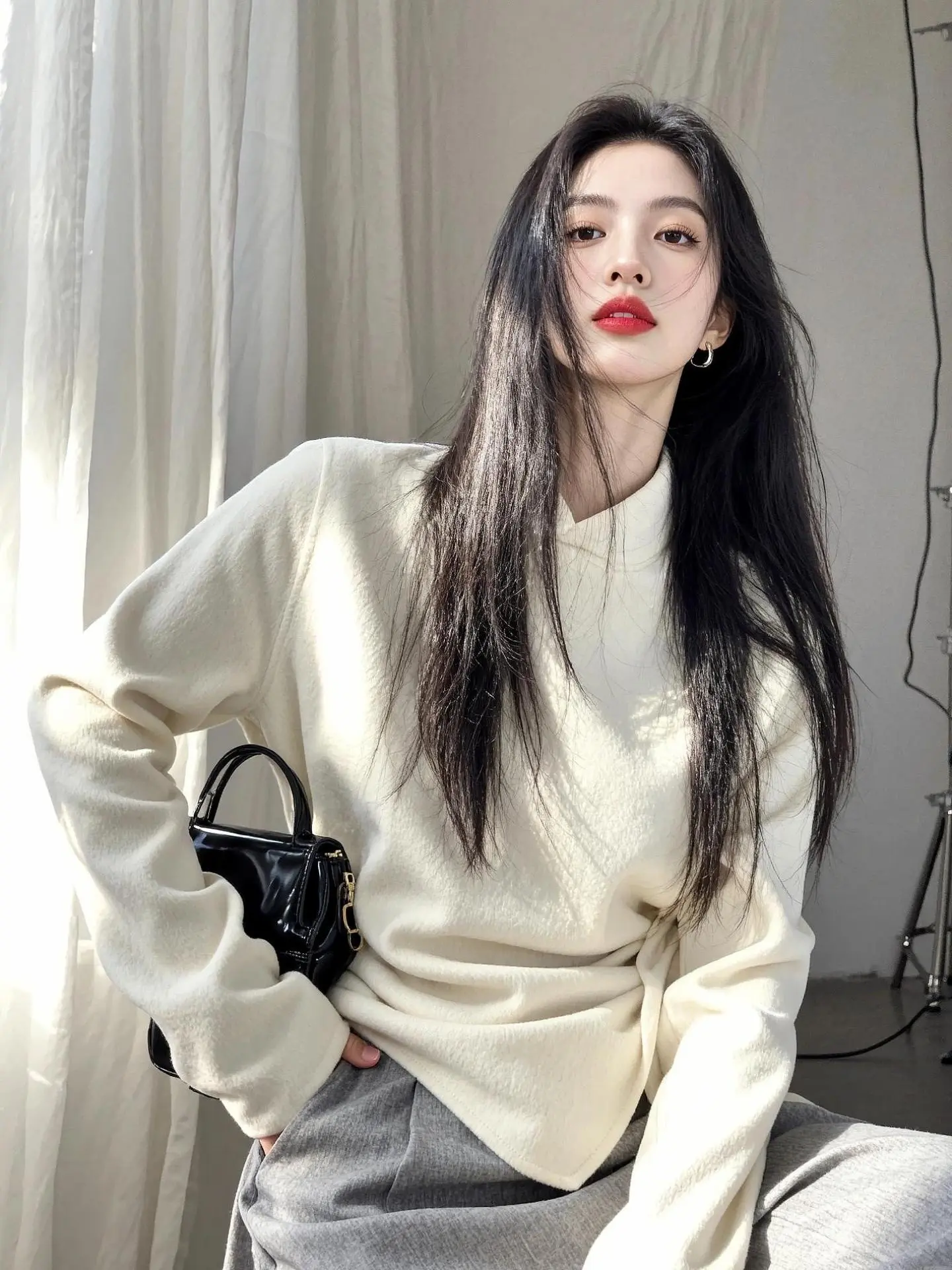 AI低饱和生活照 ai创作 玩法合伙人计划 随变一拍都很夯 韩系姐姐妆