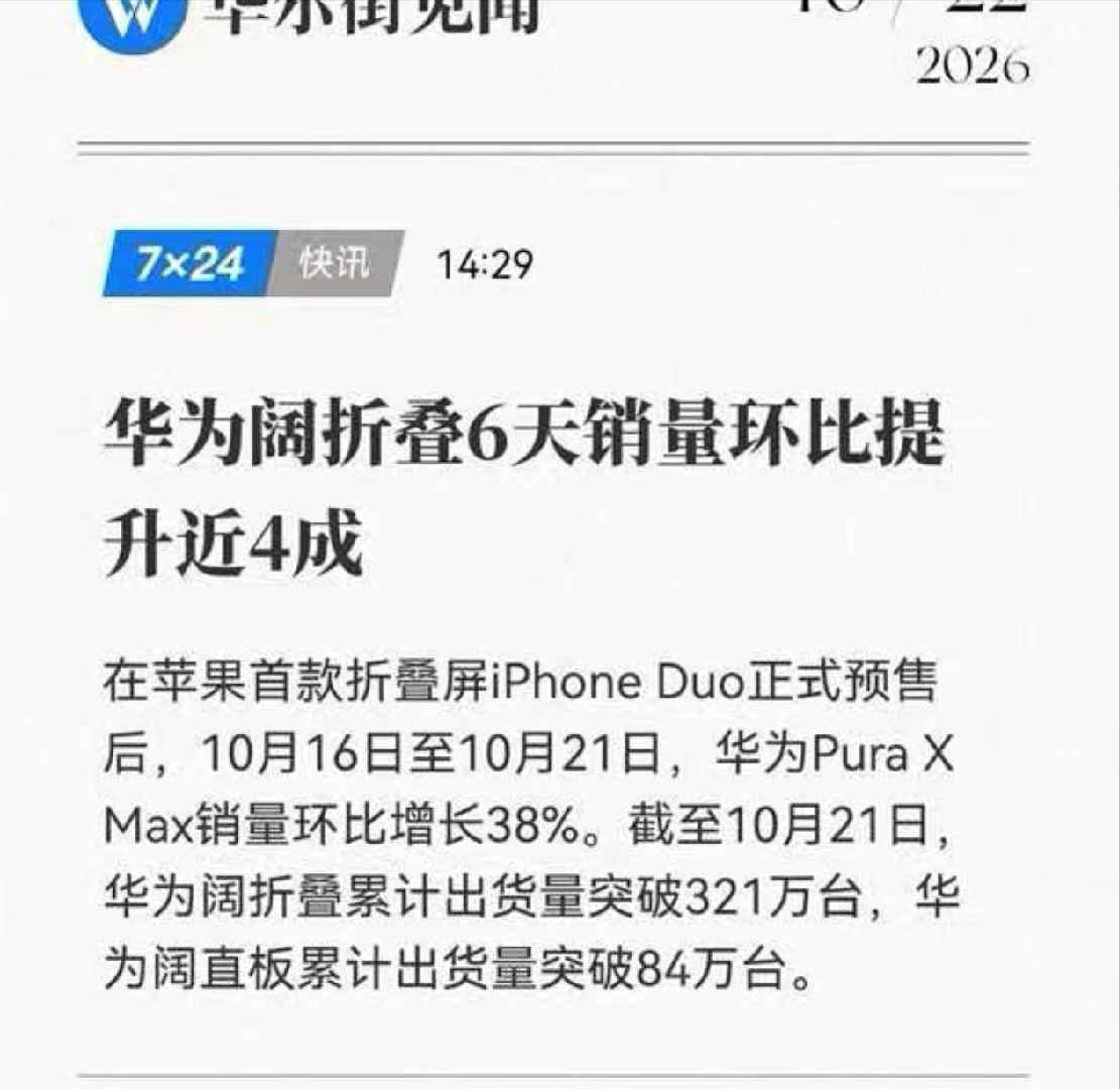 华为阔直板已经84万了，距离百万也不远，注定是今年下半年的爆款机型了 ​​​