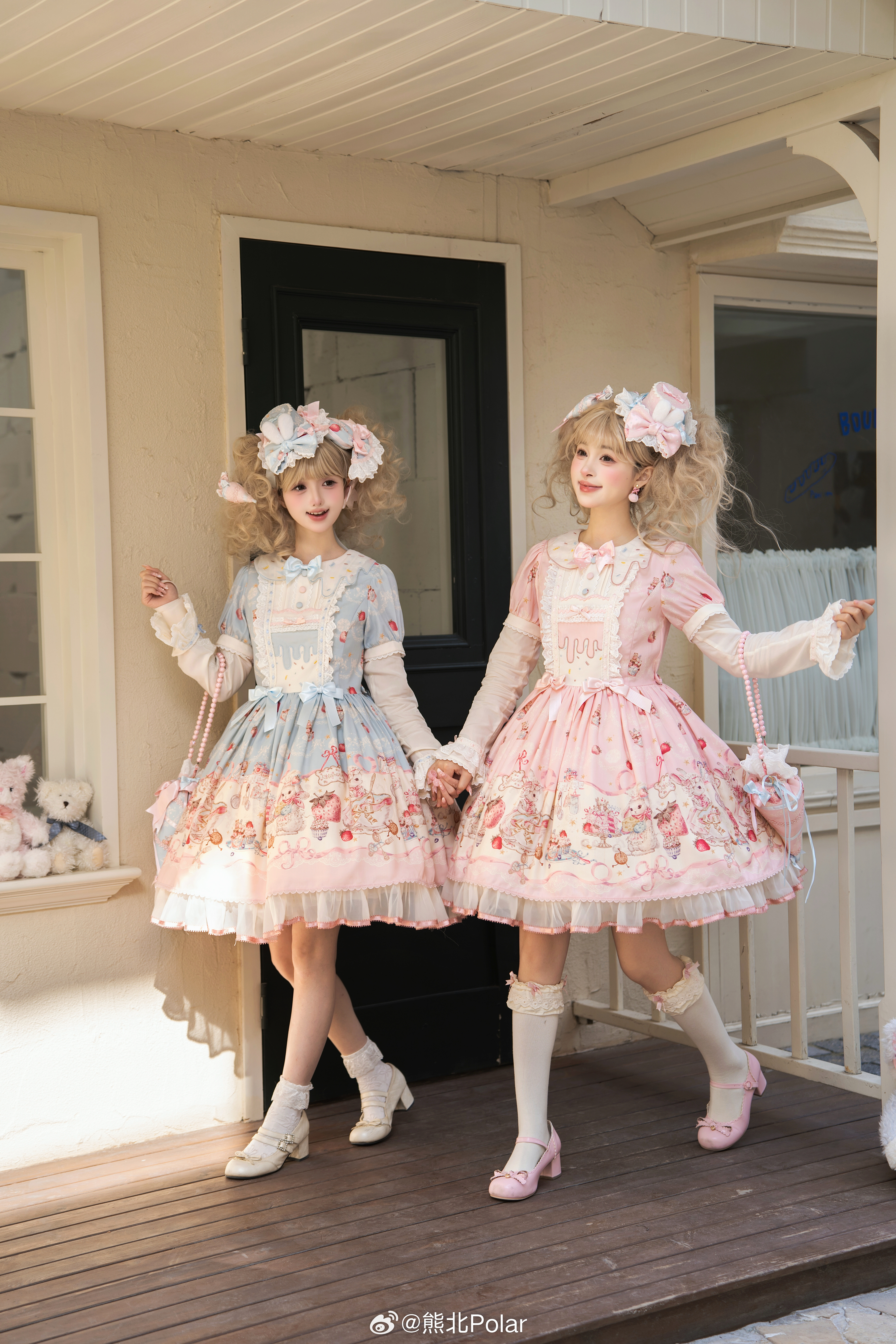 🍰兔兔烘培屋🧚♀️：北北今夜不睡觉&粒加空👗：梅子洋装lolita摄影