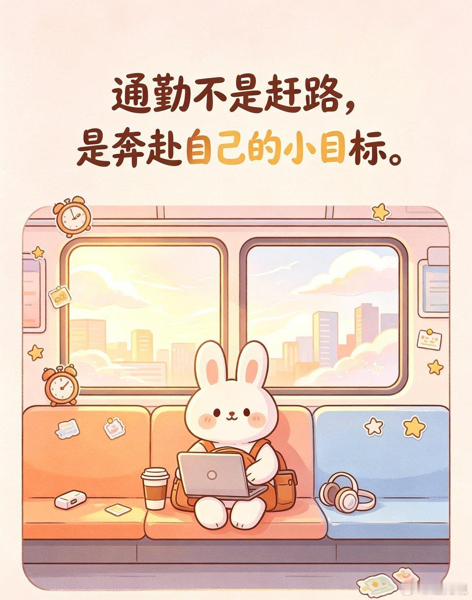 通勤不是赶路，是奔赴自己的小目标。 ​​​