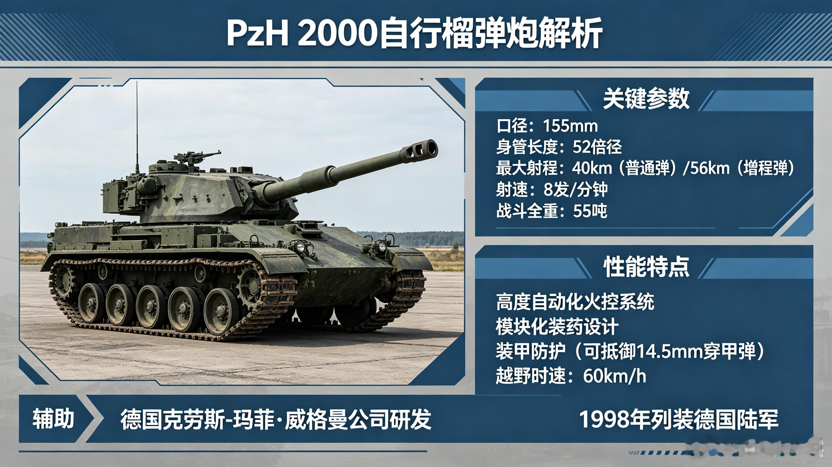每天认识一件兵器每天认识一件兵器——PzH 2000自行榴弹炮今天聊聊现代炮兵的