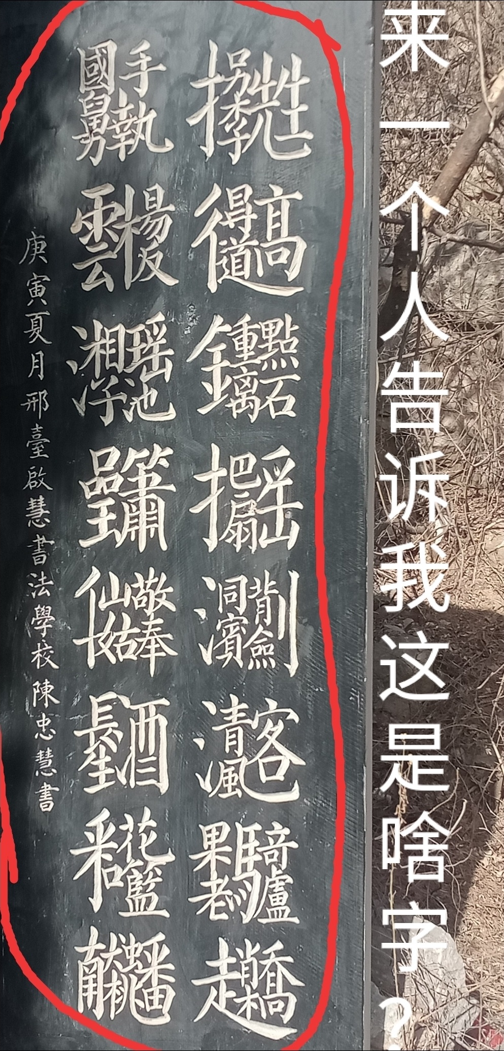 谁看得懂？谁能读出来，我就服他。 