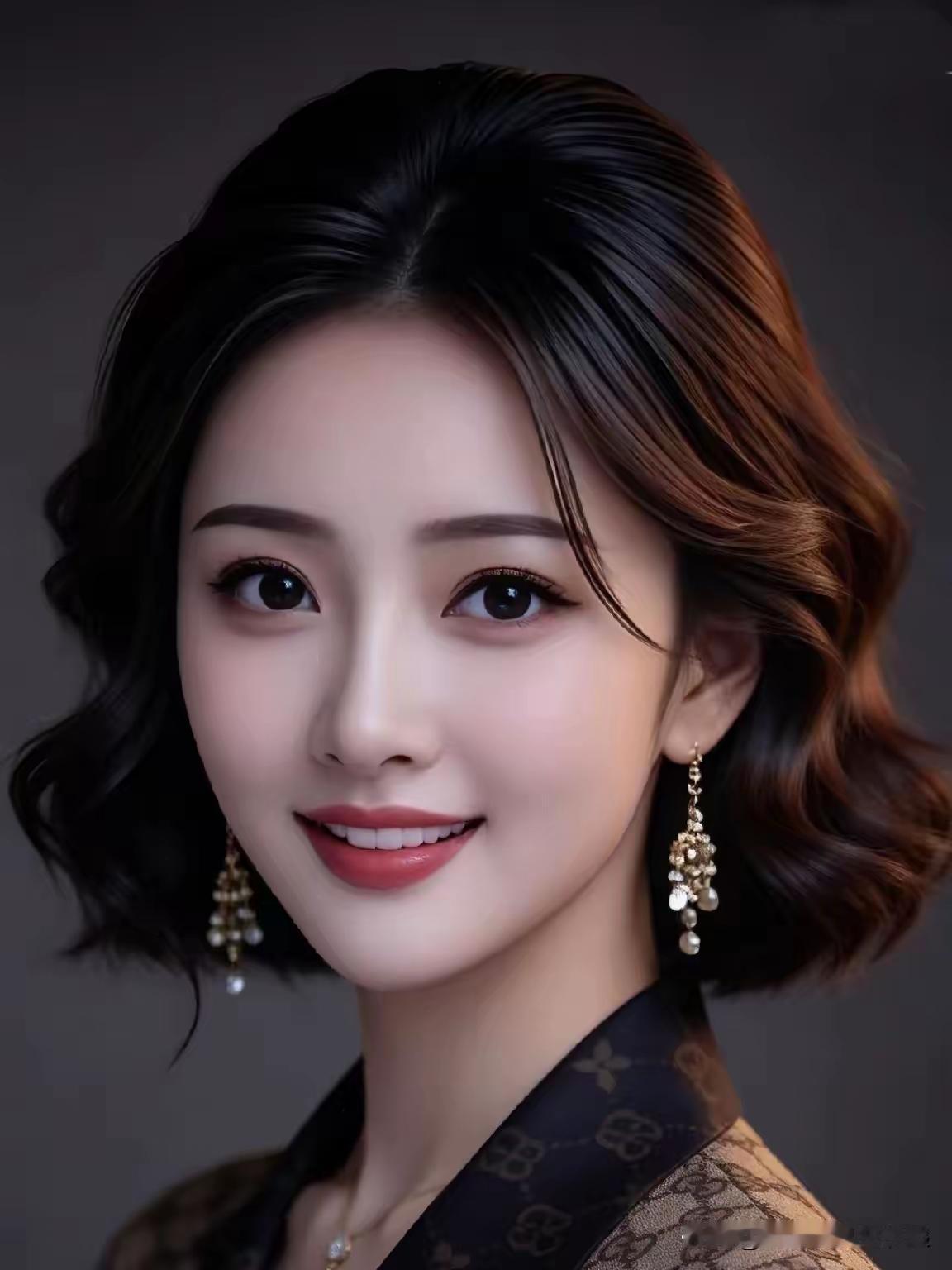 这姑娘打扮得真漂亮！