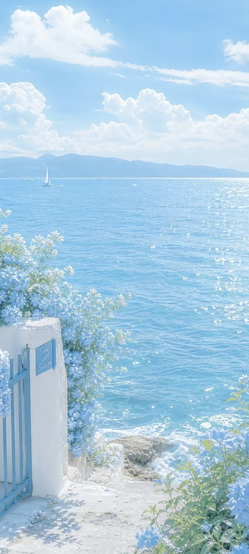 🌷𝙎𝙝𝙖𝙧𝙚｜壁纸｜背景图｜蓝色系｜风景 