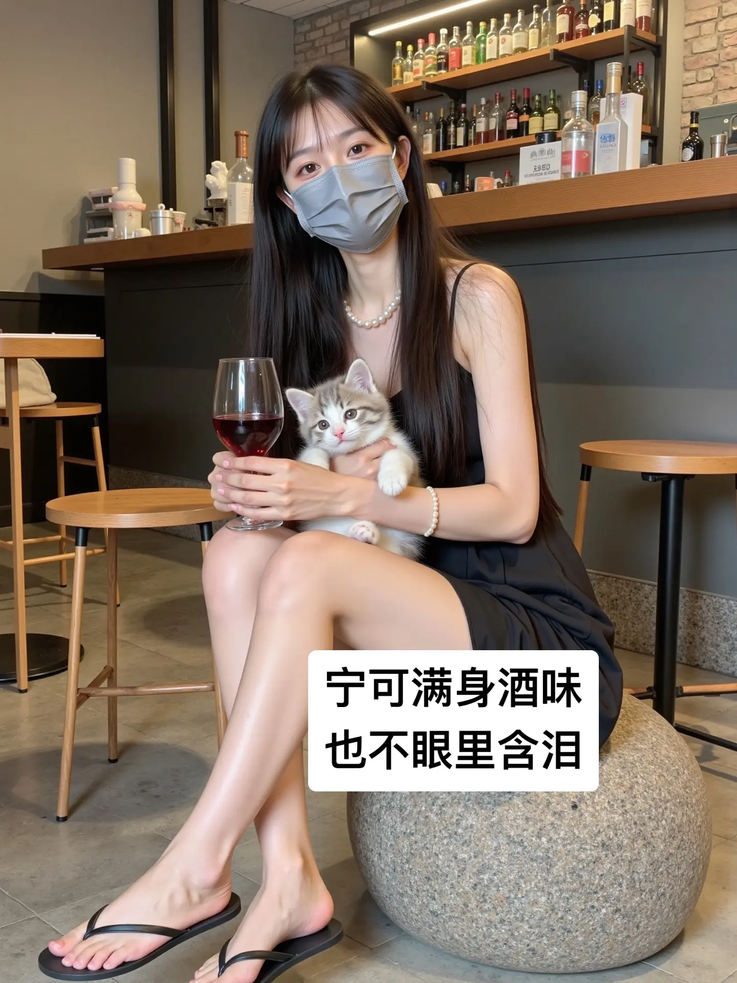 宁可满身酒味，也不眼里含泪