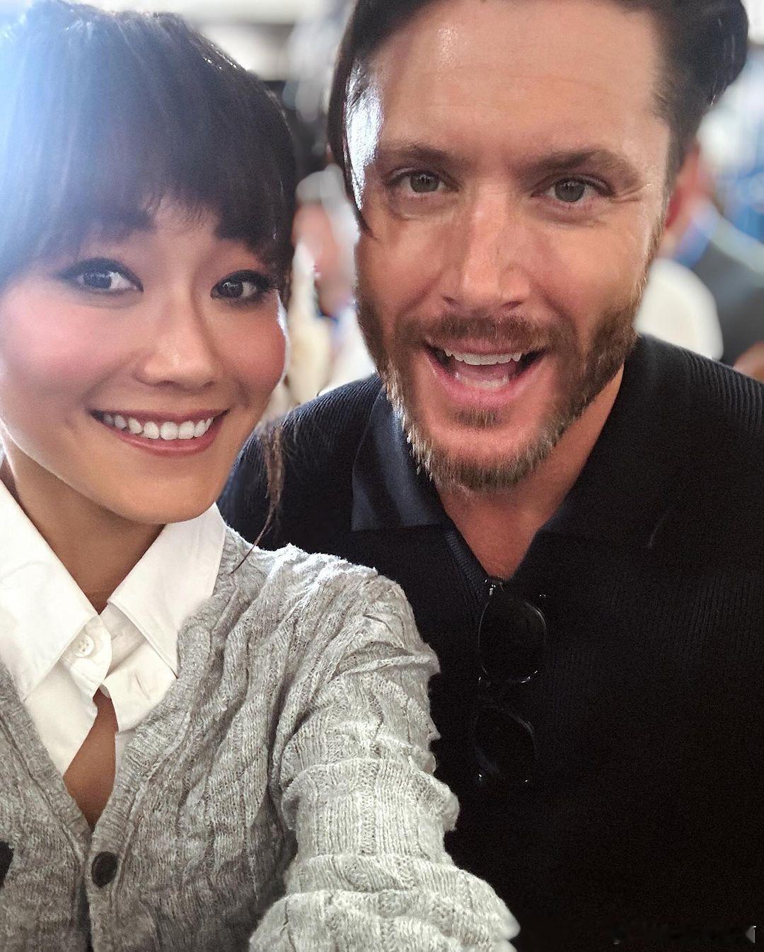 #黑袍纠察队#喜美子Karen Fukuhara晒SDCC幕后照组图。美人还是那