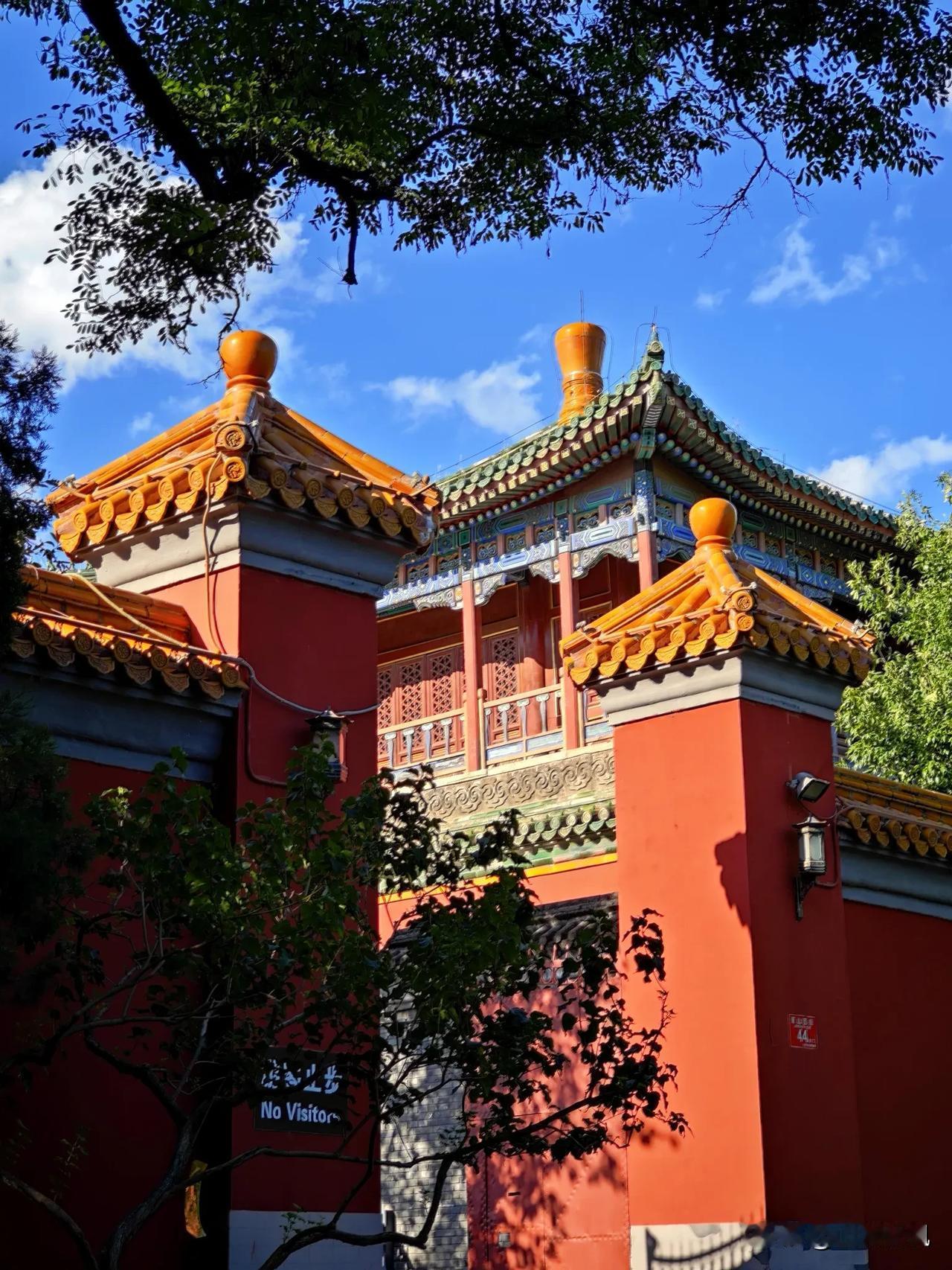 换个视角看景山。