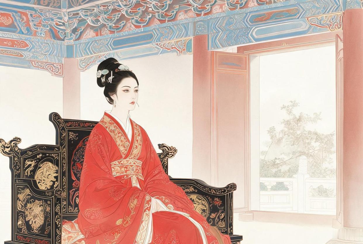 1425年，朱高炽临终前对张皇后说：“选五个妃嫔殉葬，陪朕走。”张皇后点头道：“