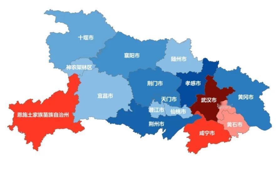 中国以颜色命名的城市
1.山东省——“青”岛

2.湖北省——“黄”石

3.内