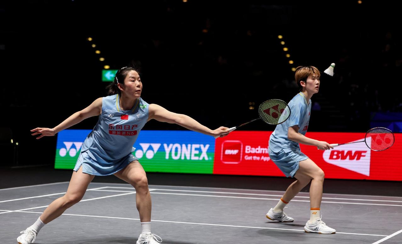 贾一凡/张殊贤晋级女双决赛!
3月14日，超级300瑞士羽毛球公开赛女双半决赛，