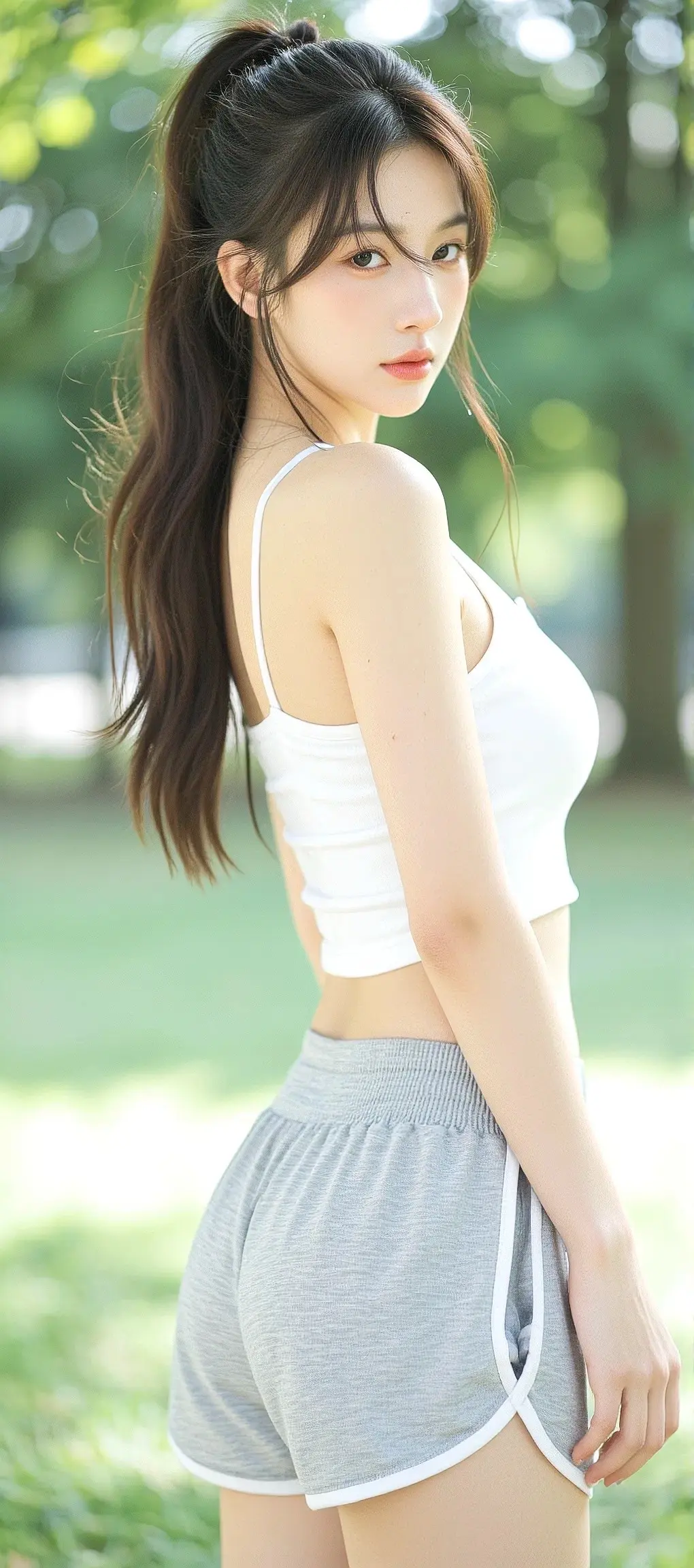 性感吊带 清纯女神 美背杀 优雅高贵气质女神