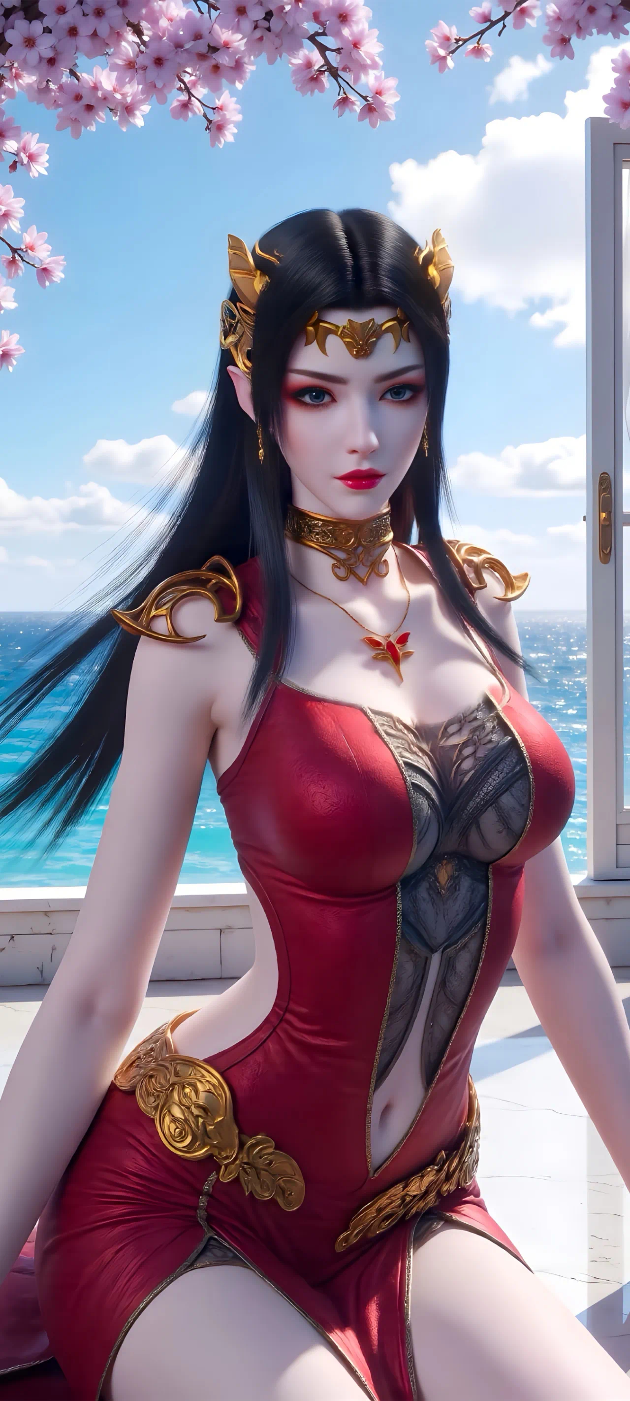 美杜莎女王/彩鳞【精美壁纸】跟随萧炎时的装扮，少女感更足！斗破苍穹国产动漫 ​​