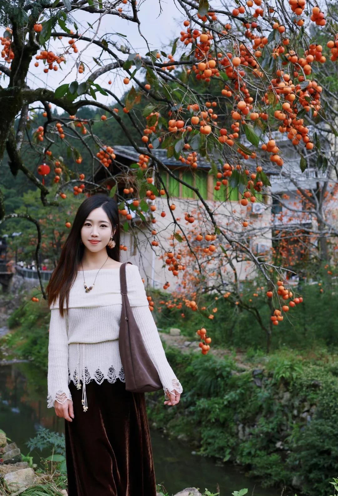 🍁福建版“去有风的地方”屏南赏柿 🍅
📍屏南 龙潭古镇/墘头村
墘头村（离