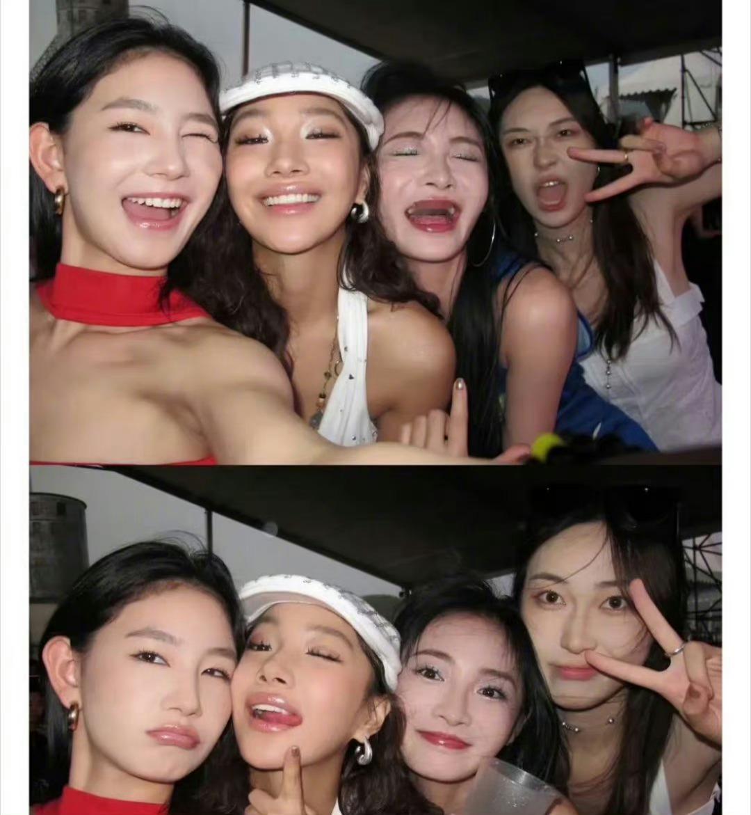 周洁琼怎么和网红现在混在一起了，有点自掉身价了吧 ​​​