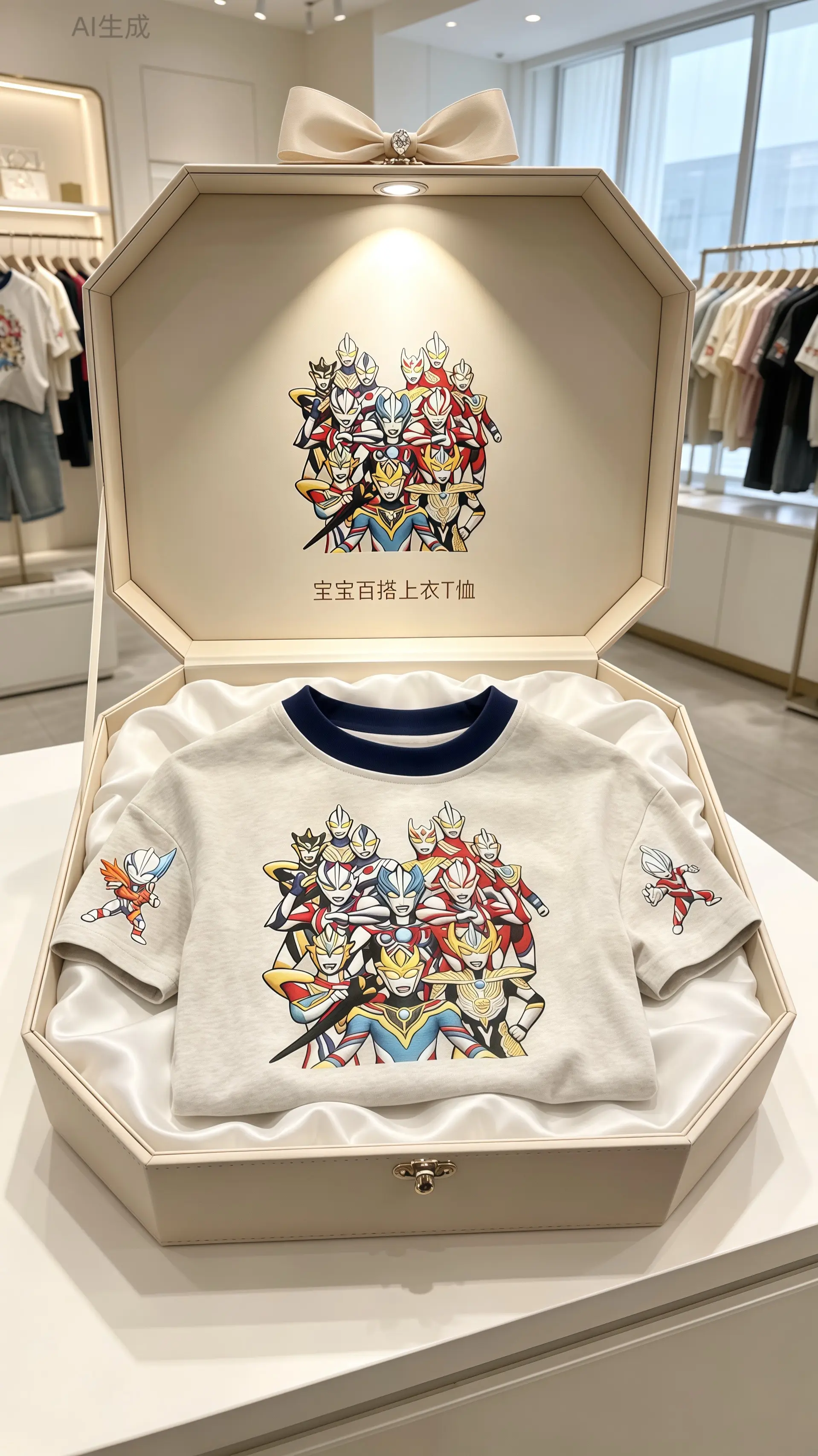 潮娃穿搭男童穿搭 短袖恤 高品质童装奥特曼