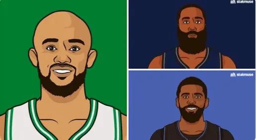 小白攻防一体，登哥宝刀未老，欧文独木难支！NBA季后赛180俱乐部三员大将！