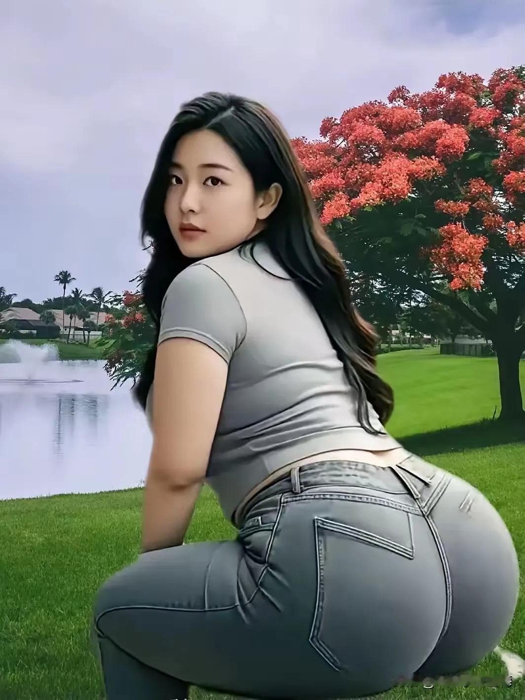 一起欣赏
(图于网络 文于原创)
我和鲜花比姿色一一
鲜花色彩艳丽；
我姿态有魅