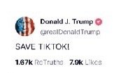 TikTok正恢复美用户服务 当地时间1月19日，TikTok在社交媒体平台上发