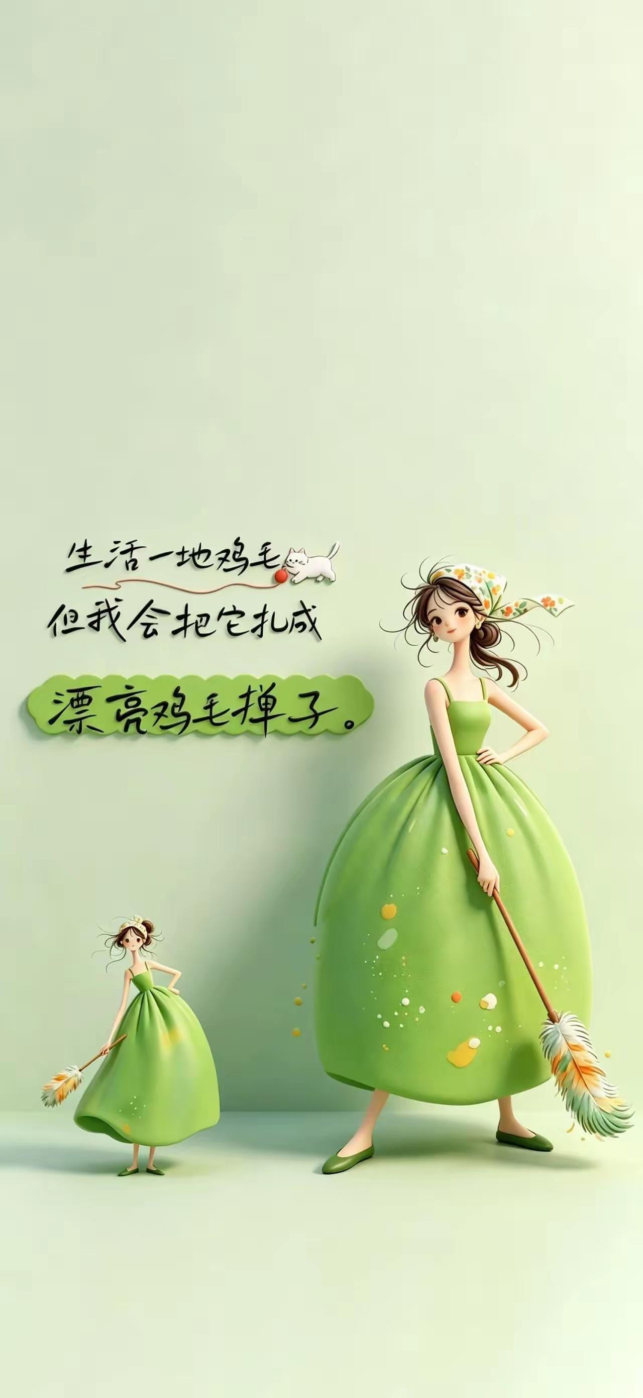 手机壁纸～谁的生活都免不了一地鸡毛，琐事缠身、烦恼不断是常态。不必困在负面情绪里