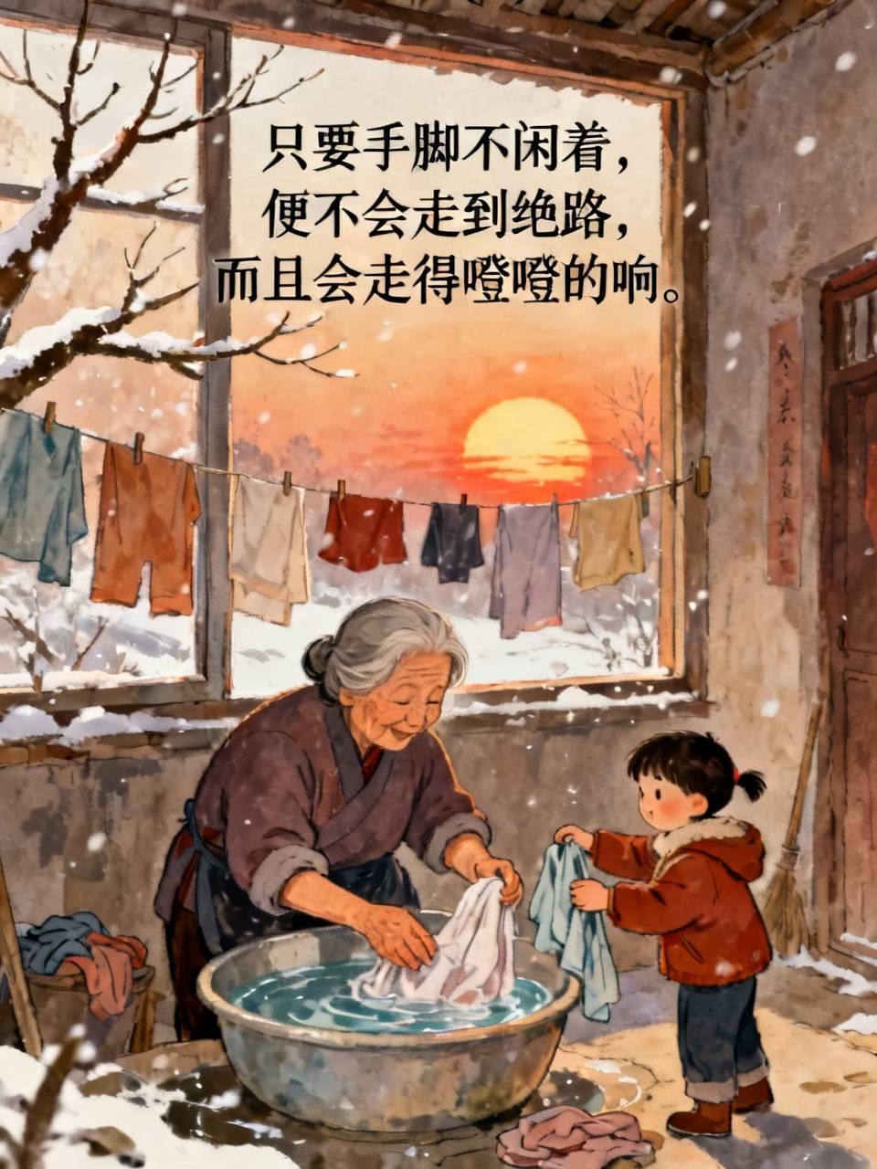 老舍说过：“只要手脚不闲着，便不会走到绝路，而且会走得噔噔的响。”这话太在理了。