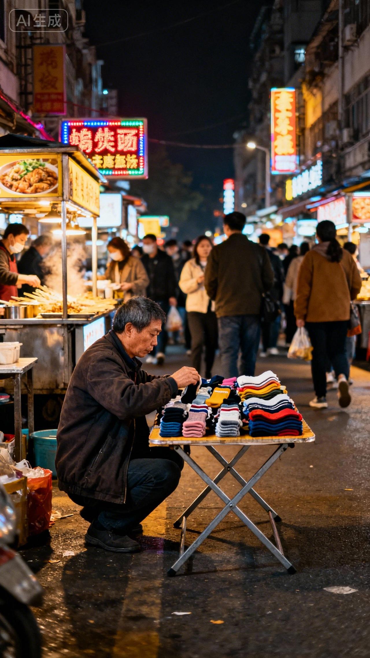 四十岁，我摆摊三天赚了83块

---

四十岁生日刚过，公司人事找我谈话。出来