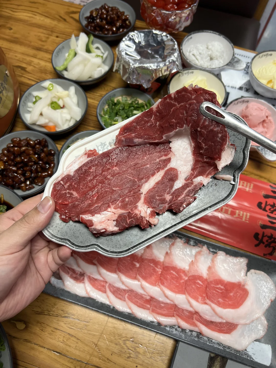 （ 沈阳的 ）……原味现切烤肉！！好好吃呀！！！