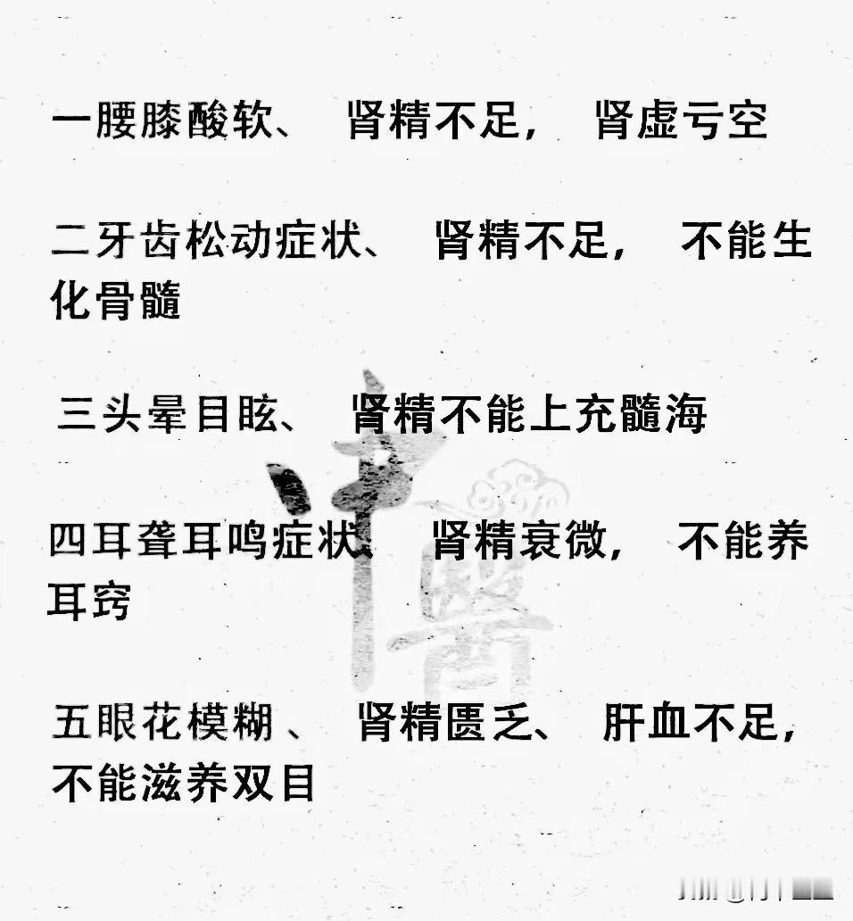 肾精虚亏可别瞎补，每个“肾虚”都不一样，有这6个表现说明你是肾精不足了
快来看看