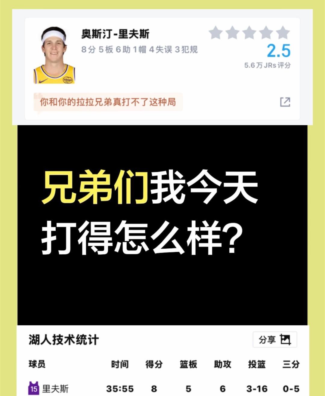 詹姆斯被称为詹皇，里弗斯被叫做李皇。在洛杉矶湖人队，里弗斯仅次于卢卡东契奇，是球