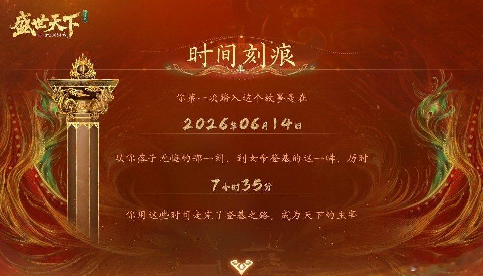 盛世天下官方盛世这局我押自己  踏过深宫重重荆棘，不寄望旁人成全，这盘权谋棋局，